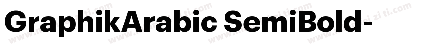 GraphikArabic SemiBold字体转换